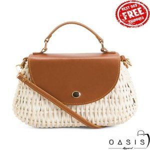 MADE IN VIETNAM Top Handle Flap Satchel/ Women's Bag